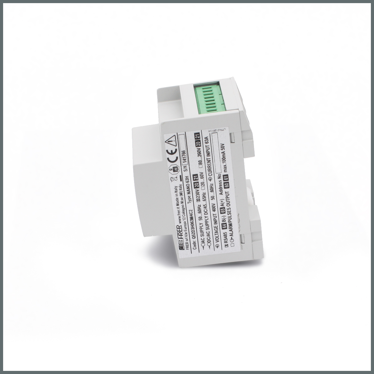 NANO63H Enerji Analizörü Giriş:63A AT dahil,400V,RS485Modbus