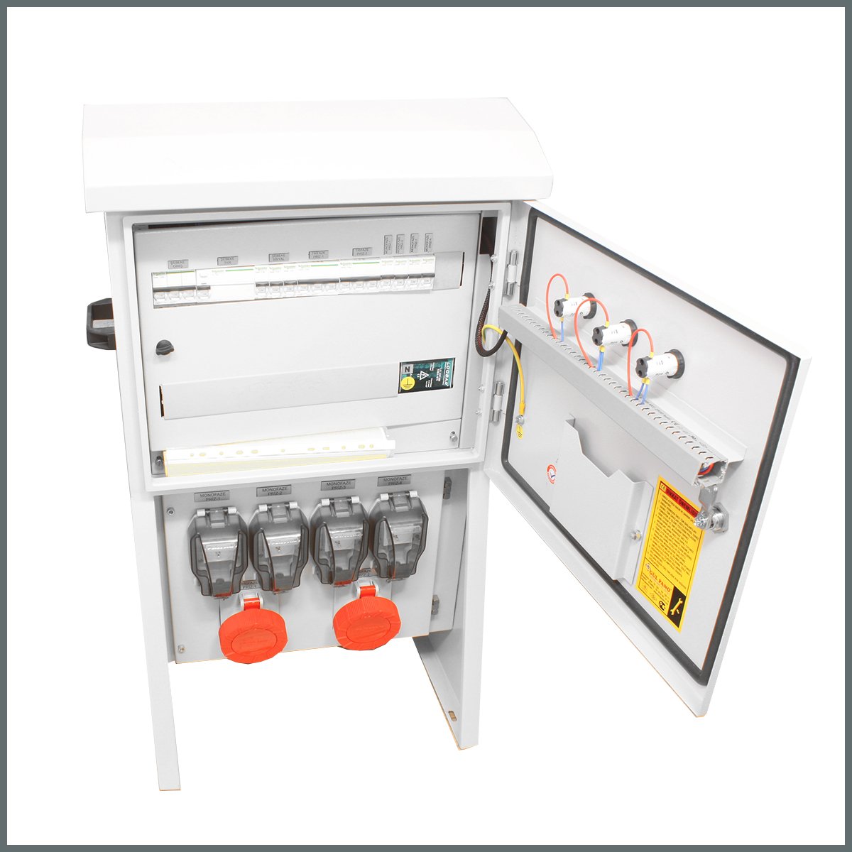 Novsen (Harici Tip) IP66 Kombinasyon Panosu 2x 5x32A, 4x Schuko Priz 16A 