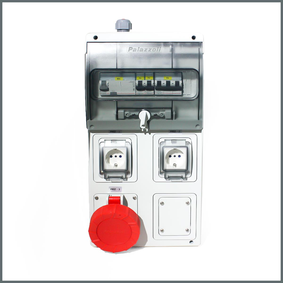 Novsen IP66 Kombinasyon Panosu 1ad. 5x32A 2ad. Schuko Priz