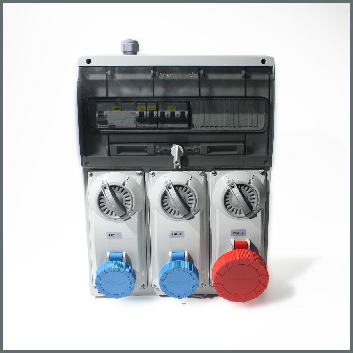 Novsen IP66 Kombinasyon Panosu 2ad. 3x16A, 1ad. 5x32A Kilitli Priz