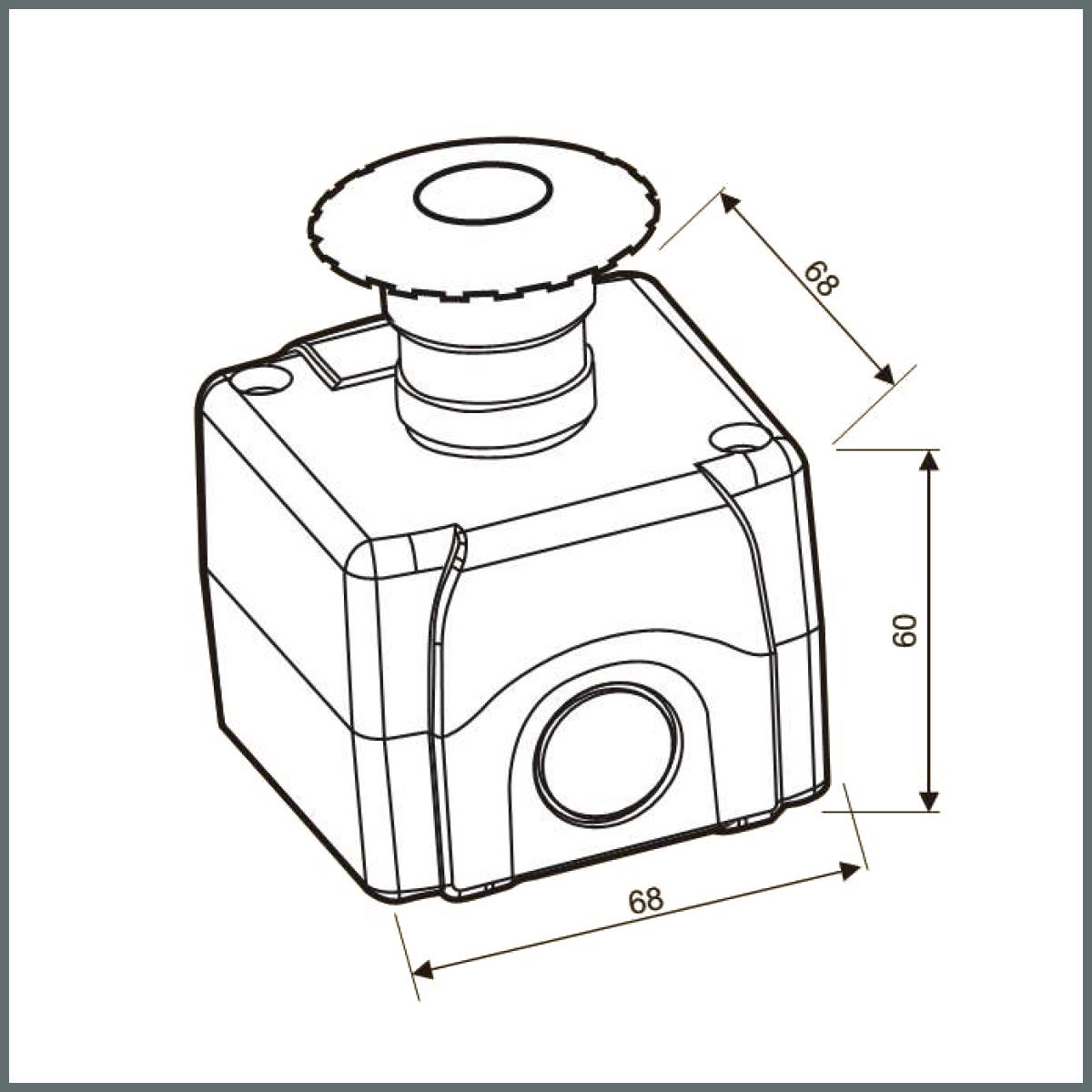 Onesto Kutulu Acil Stop Butonu OP5 NK (IP65)