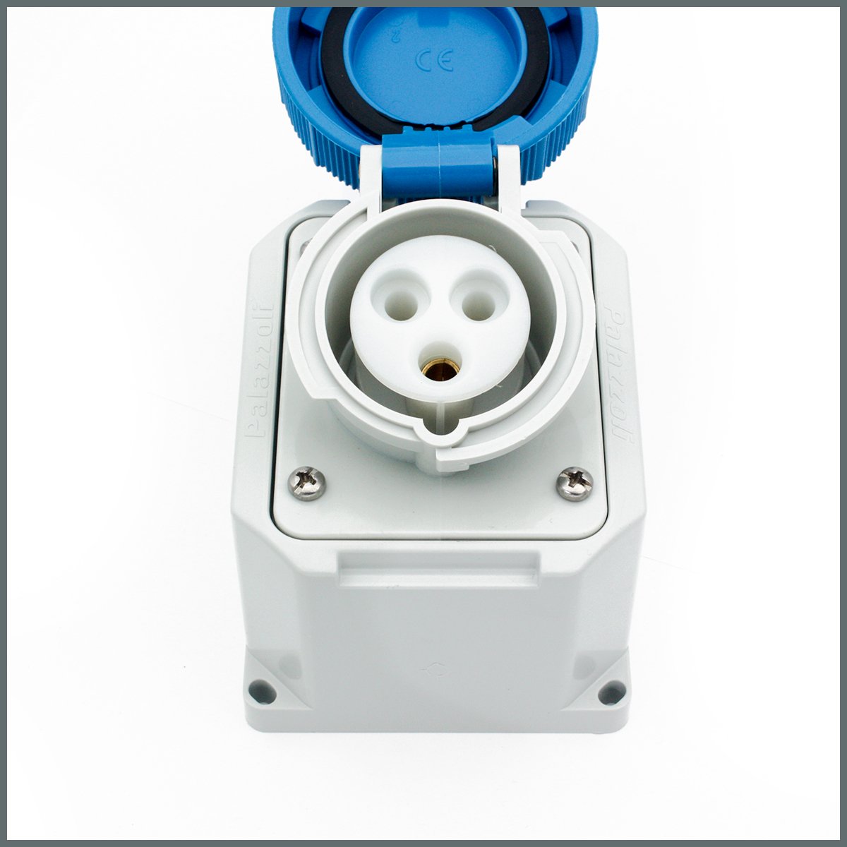 Palazzoli Ensüstriyel Sıva Üstü Priz 16A (IP66/IP67) 230V h:6 2P+T