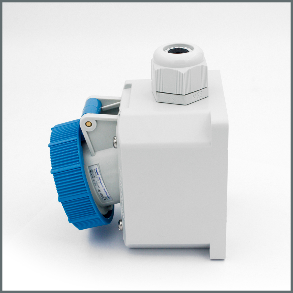 Palazzoli Ensüstriyel Sıva Üstü Priz 16A (IP66/IP67) 230V h:6 2P+T