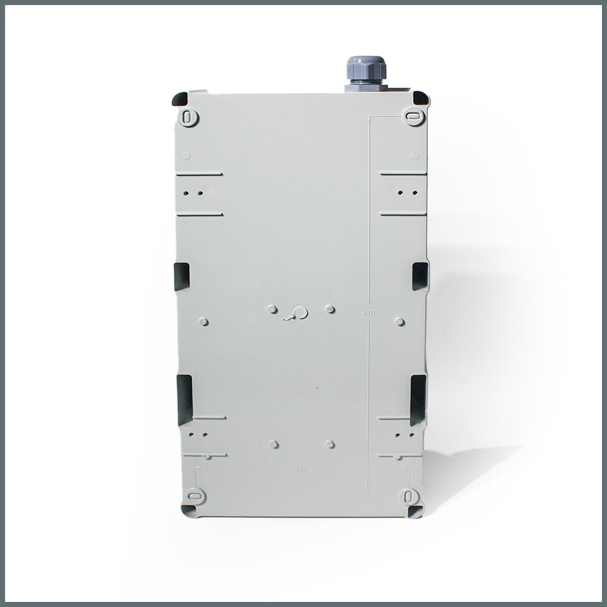 Palazzoli IP55 Şeffaf  Kombinasyon Panosu 2 Adet 3x16A Kilitli Priz