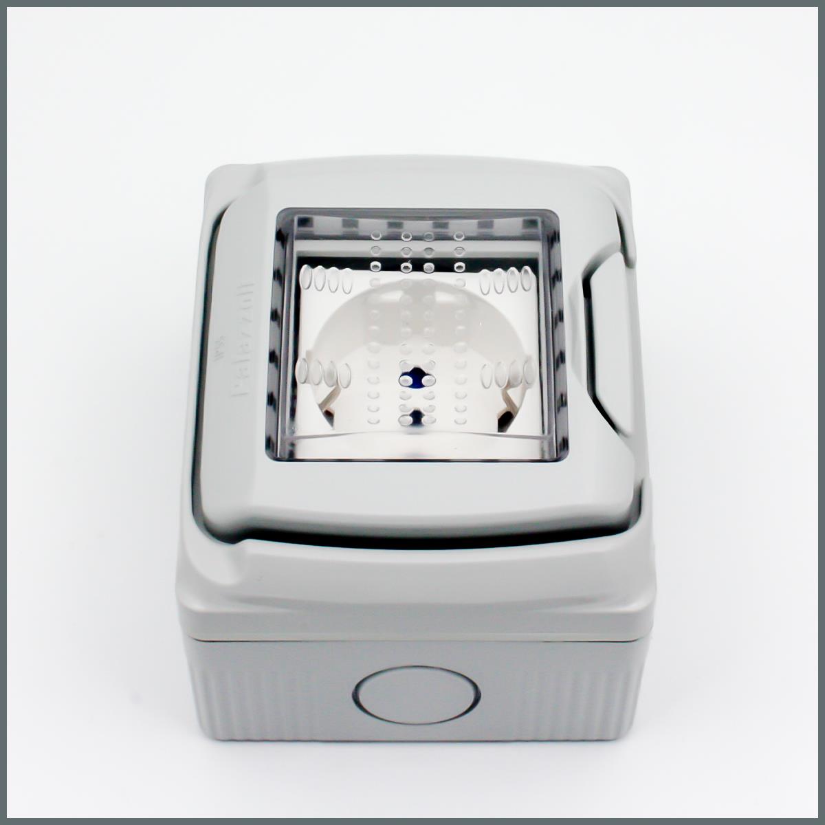 Palazzoli IP55 Su Geçirmez Sıva Üstü Dış ortam topraklı Priz