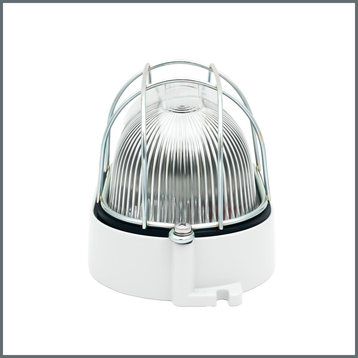 Palazzoli Oval Aramatür RINO Serisi 60W IP65 Çelik Kafes Alüm Cam Dif 199x112mm