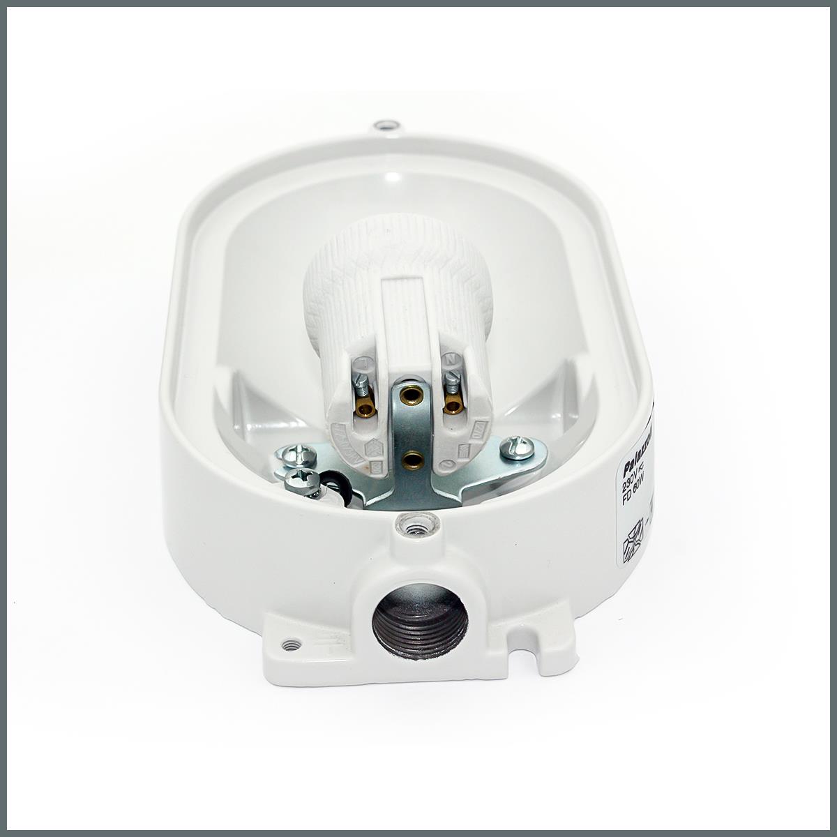 Palazzoli RINO Serisi 60W Oval Arm. IP66 Al. Kafesli Al. Gövde / Cam Dif. / 199x112mm / 1 Giriş