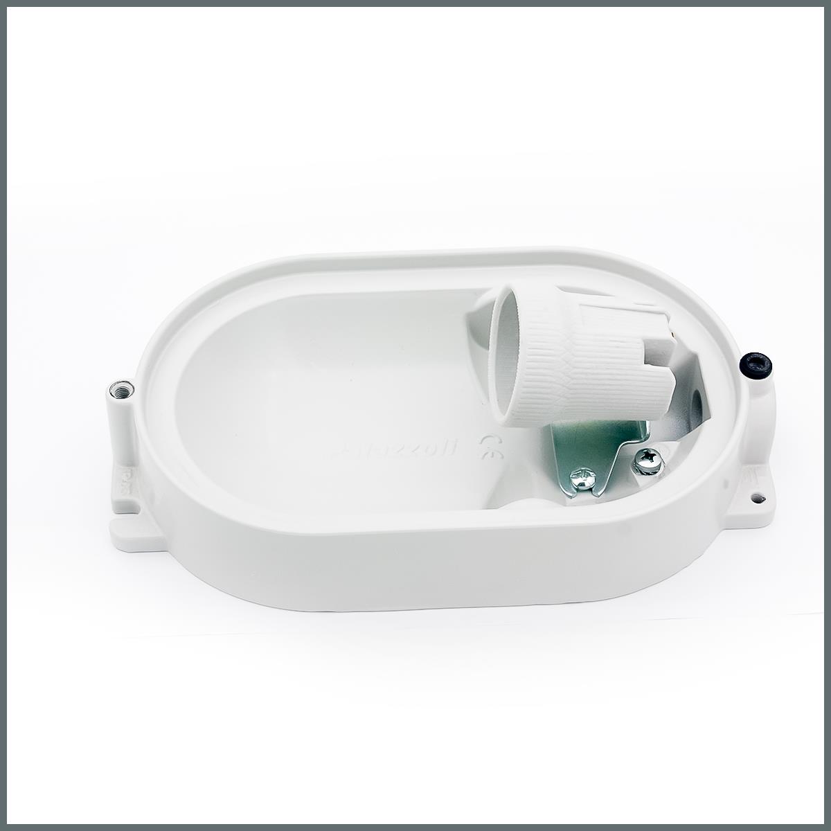 Palazzoli RINO Serisi 60W Oval Arm. IP66 Al. Kafesli Al. Gövde / Cam Dif. / 199x112mm / 1 Giriş