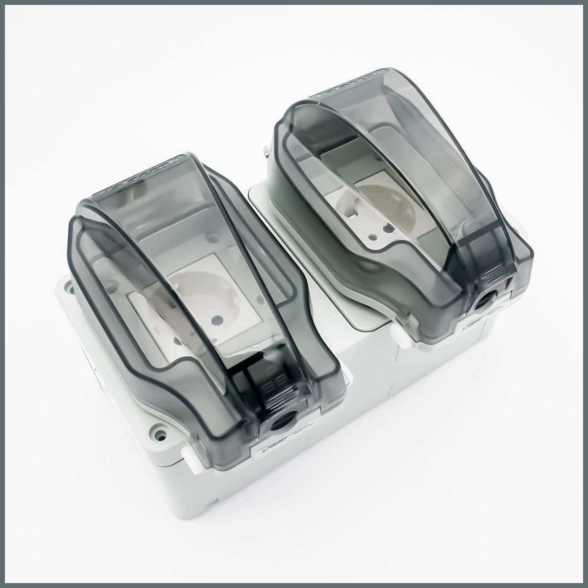 Palazzoli Su Geçirmez IP55 Sıva Üstü  2li Dış Ortam Topraklı Priz