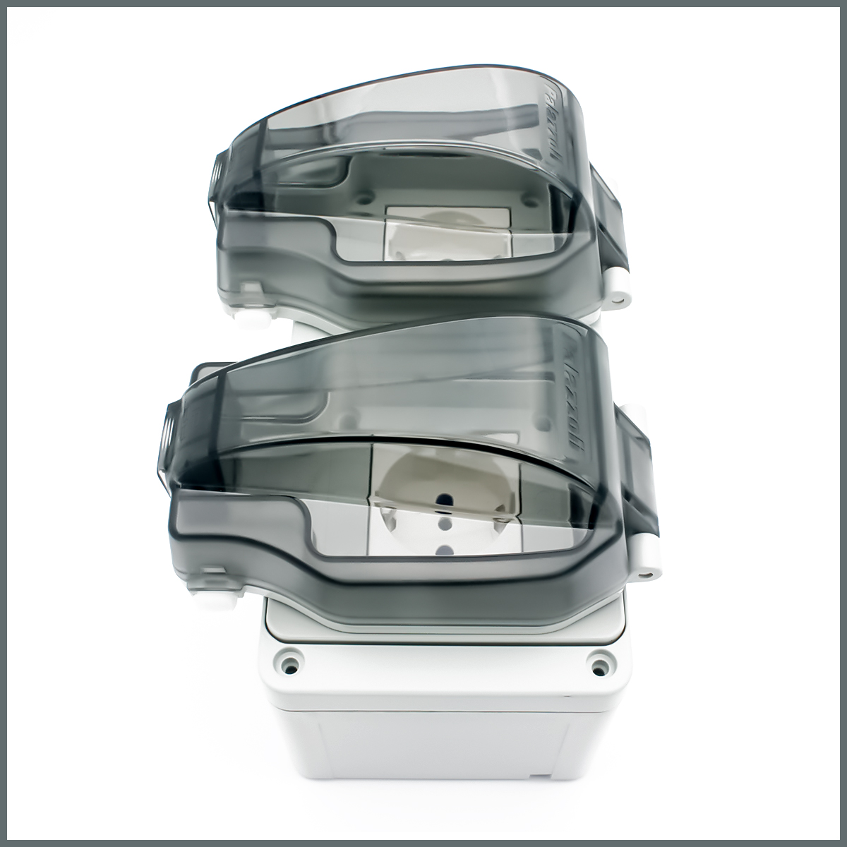 Palazzoli Su Geçirmez IP55 Sıva Üstü  2li Dış Ortam Topraklı Priz