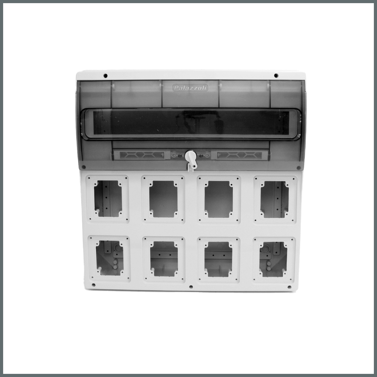 Palazzoli TopTER Dağıtım Panosu (IP66) 22 Modül 8 Priz için / Şeffaf Pencereli