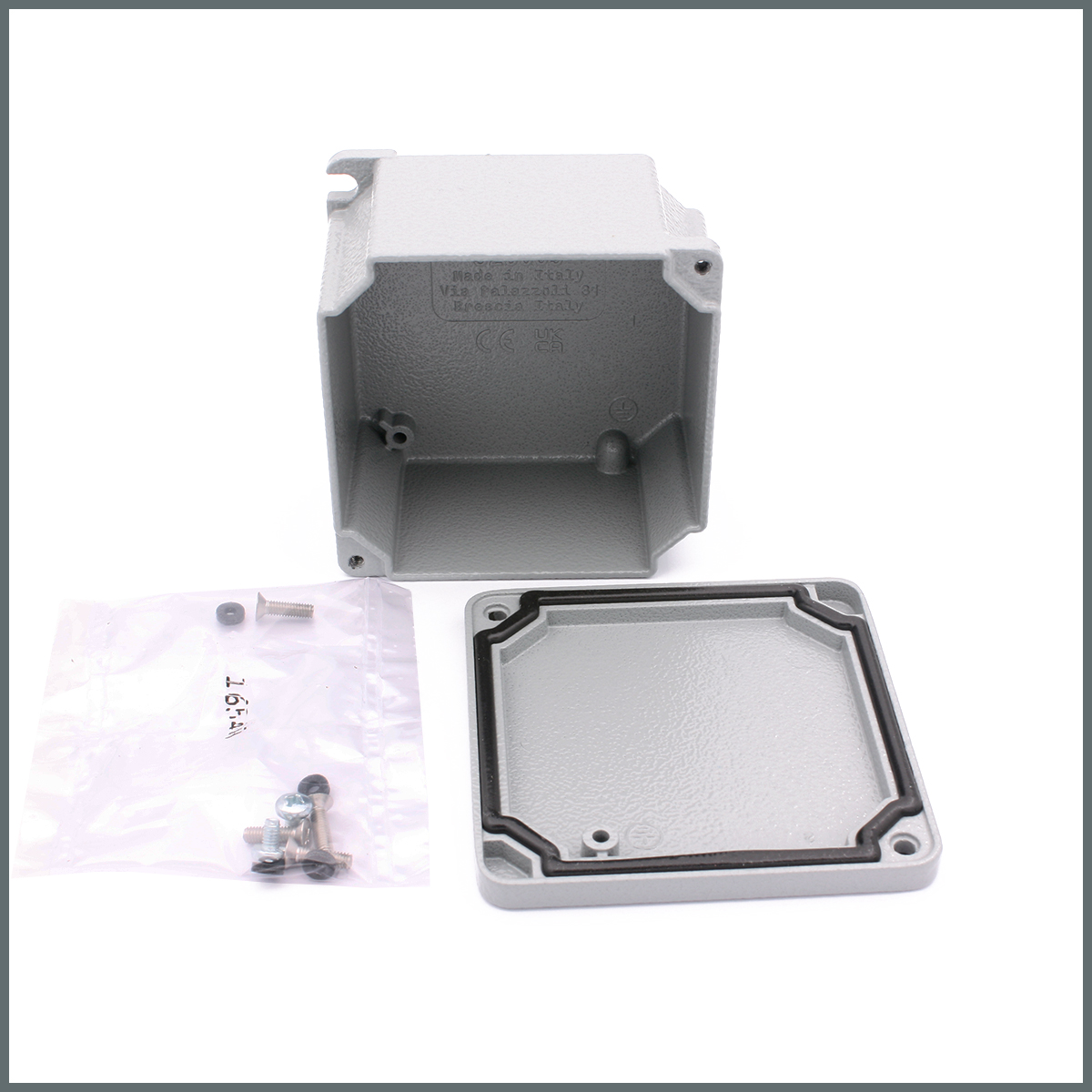 Palazzoli UNIBOX Al. Buat (100x100x59) IP66/67 (RAL7042) IK08