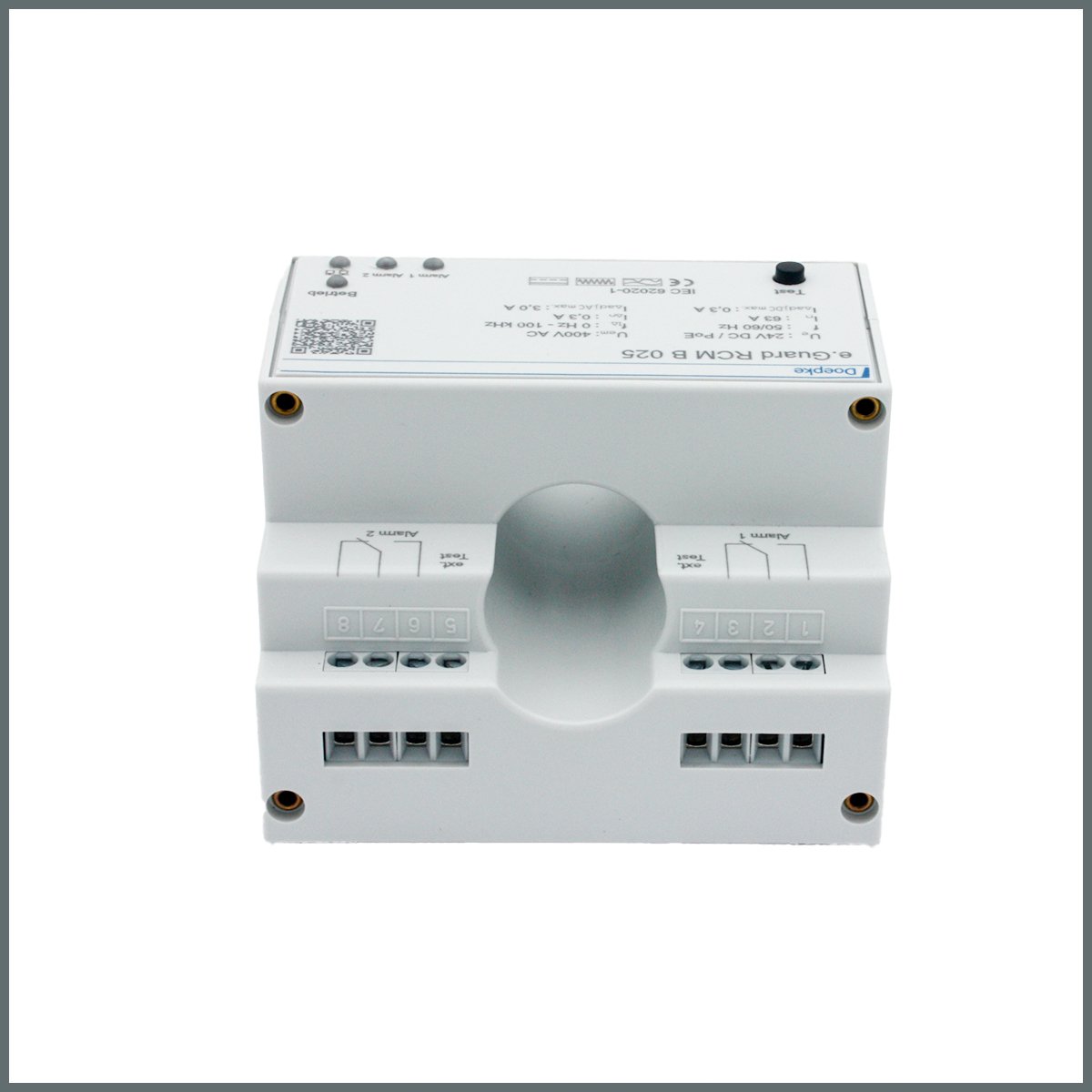RCM E.Guard Tip B / 0-100kHz 25mm Ø, 63A (DCTR B-X Hz 025-PoE)