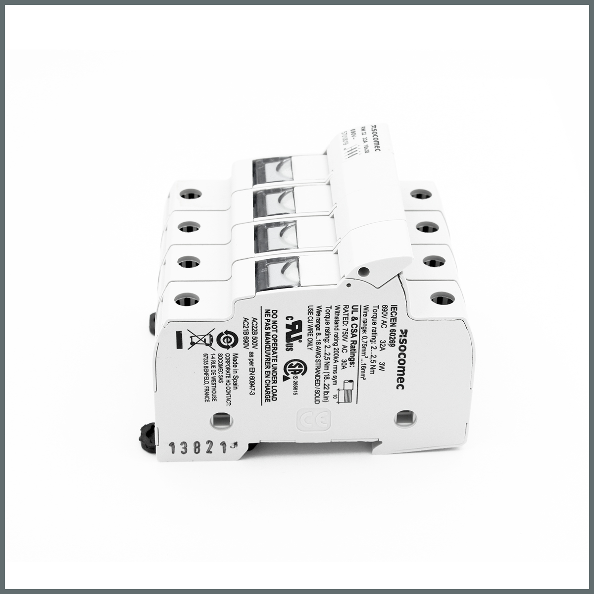 Sigorta yuvası 10x38 3K+N  