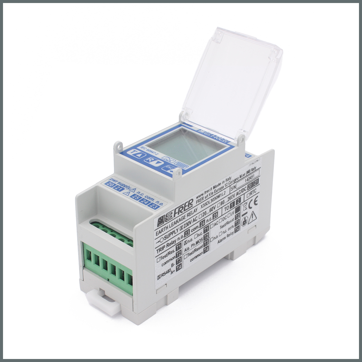 T.K.A.K.R. RS485Modbus / Photo-Mos 230VAC/30mA--30A/2Modül/Ray Tipi