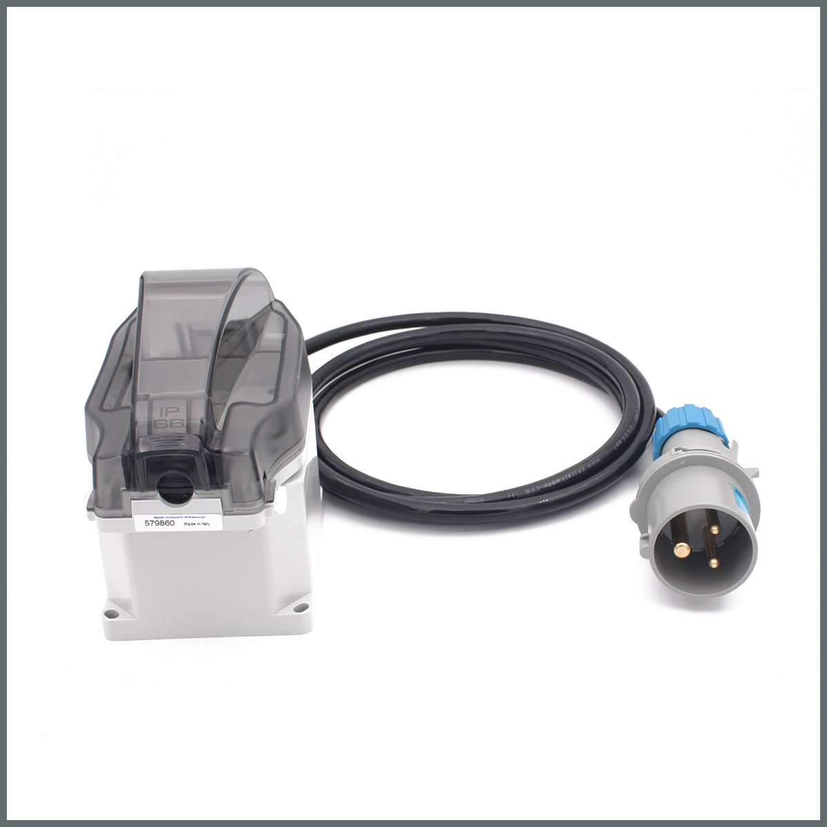 Tekne ve Karavan Endüstriyel Standart Enerji Kablo Priz Çevirici  2m. PUR Kablolu