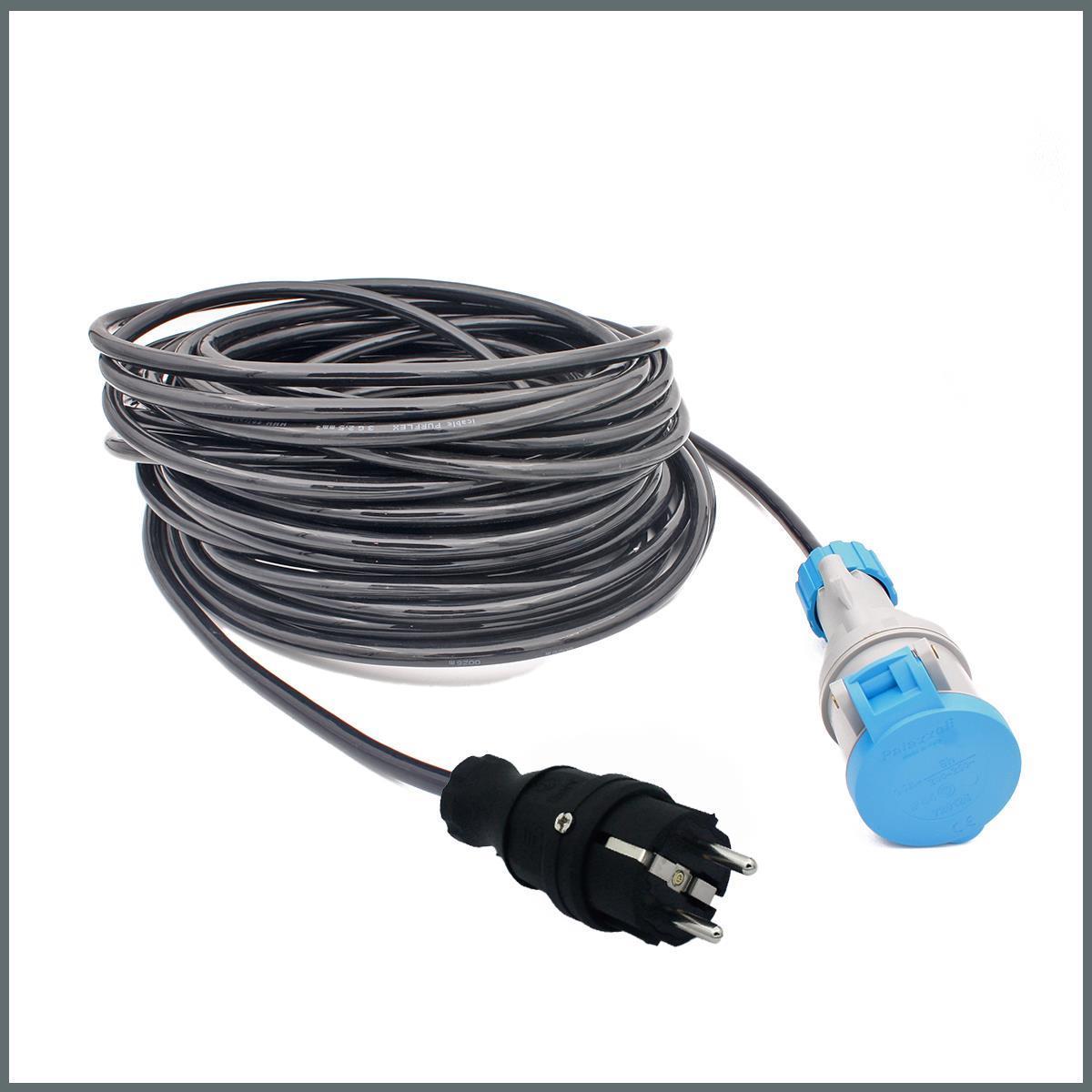 Tekne ve Karavan Enerji Besleme Kablosu 25m. PUR Kablolu V2