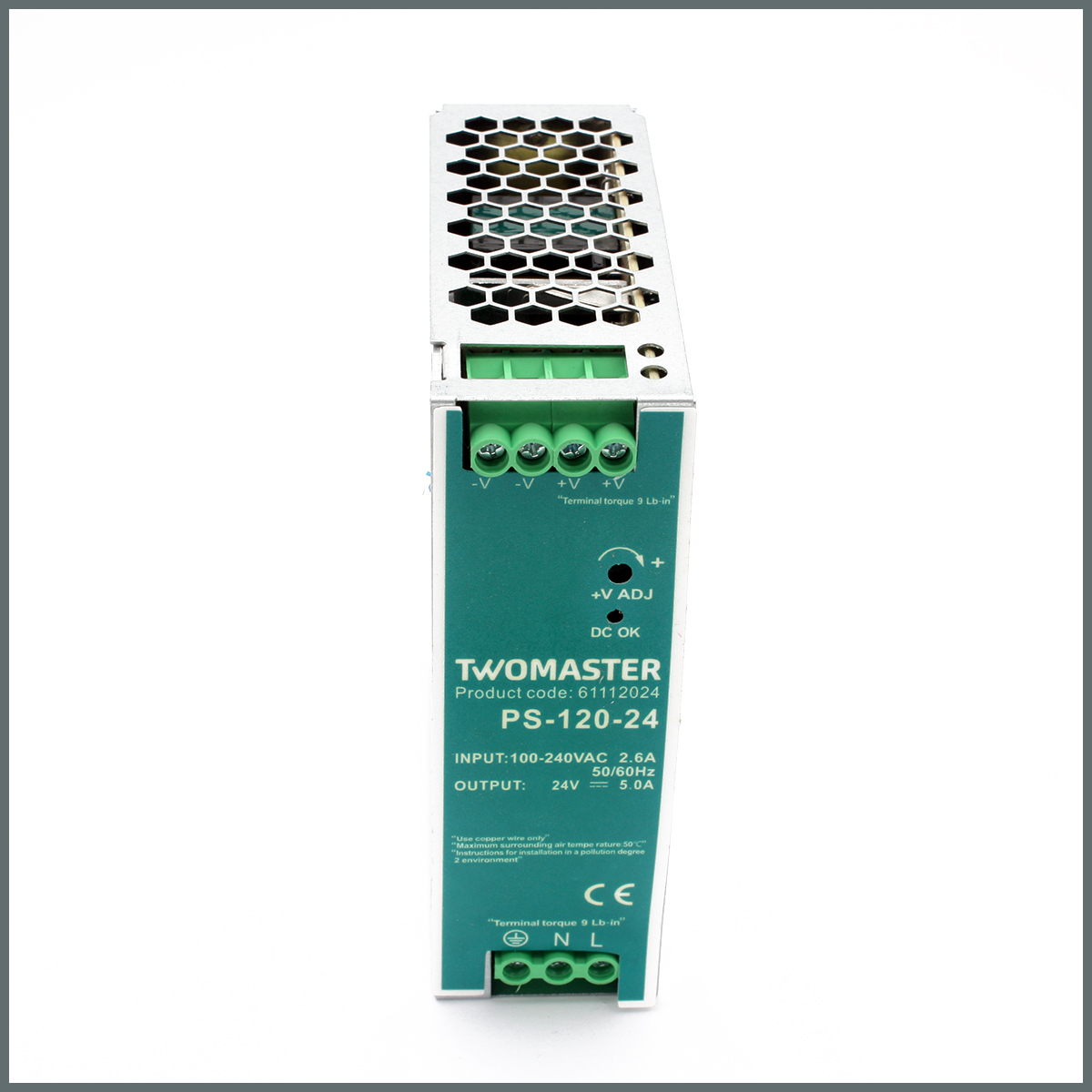 TWOMASTER-PS-120-24 Güç Kaynağı 24VDC 5A 