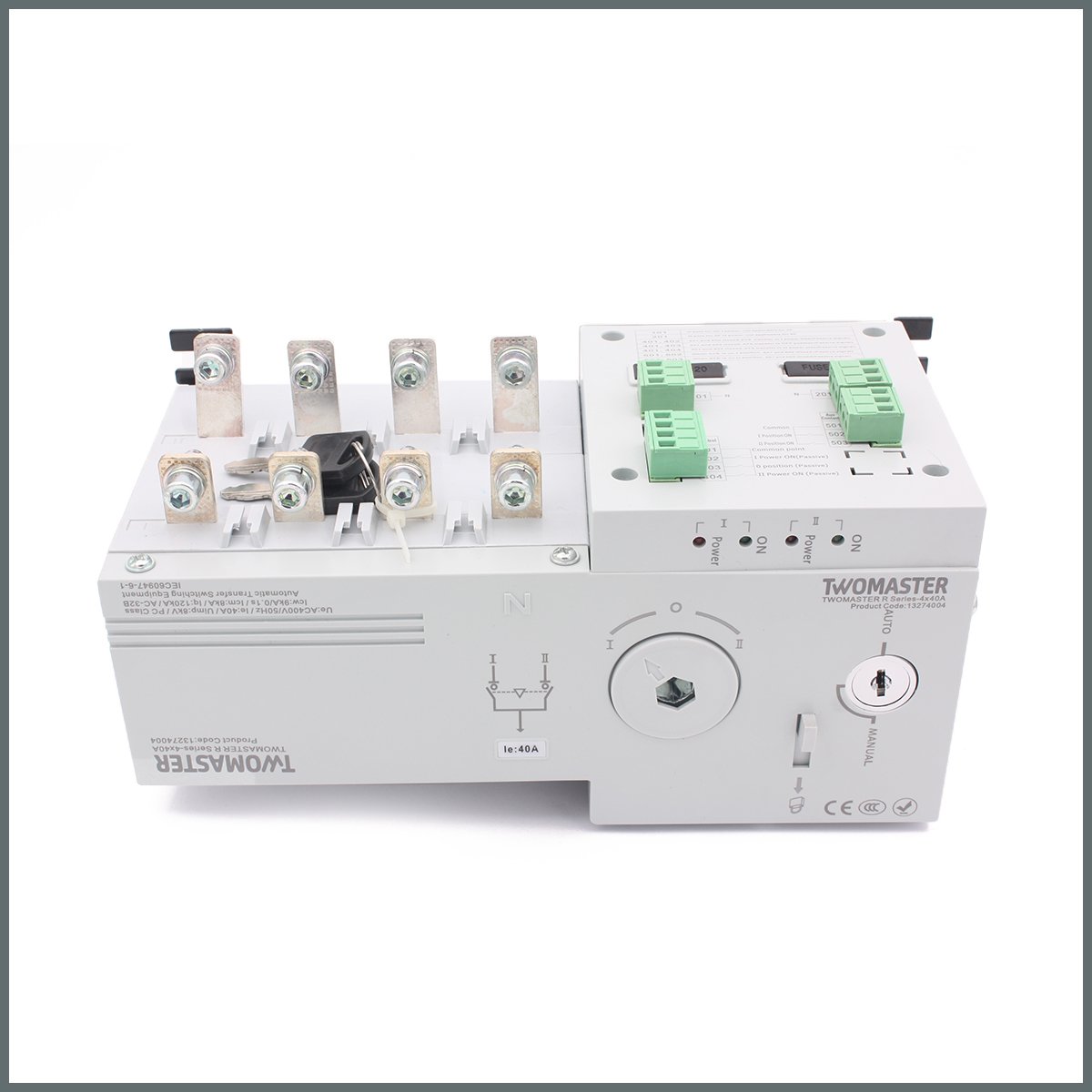 TWOMASTER-R 4x100A Motorlu Transfer Şalteri 