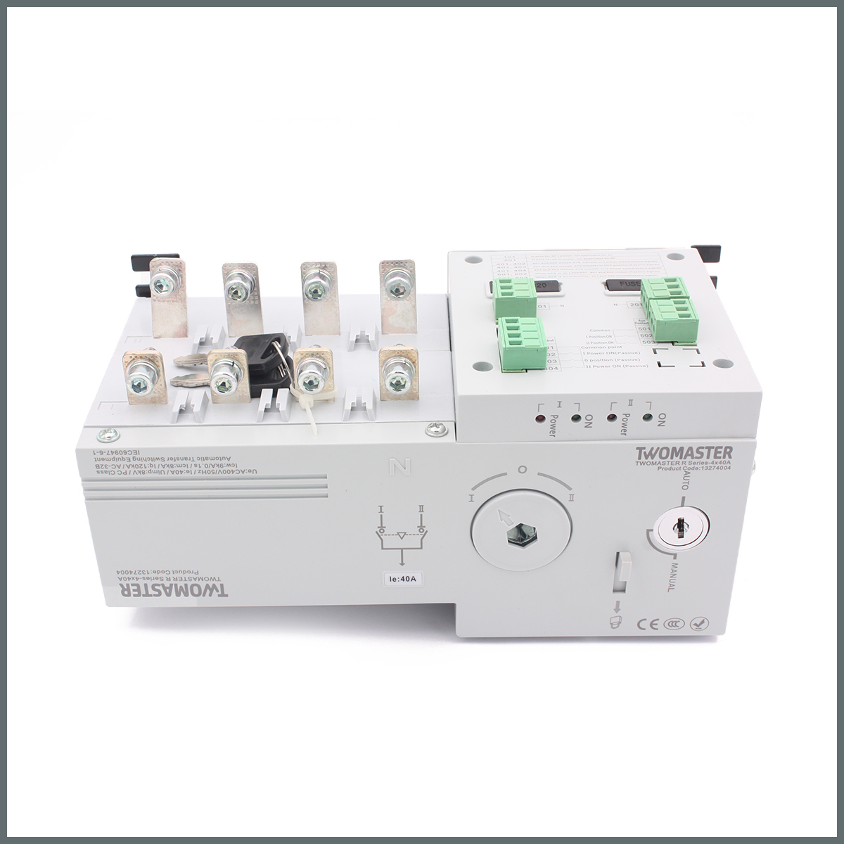 TWOMASTER-R 4x125A Motorlu Transfer Şalteri 