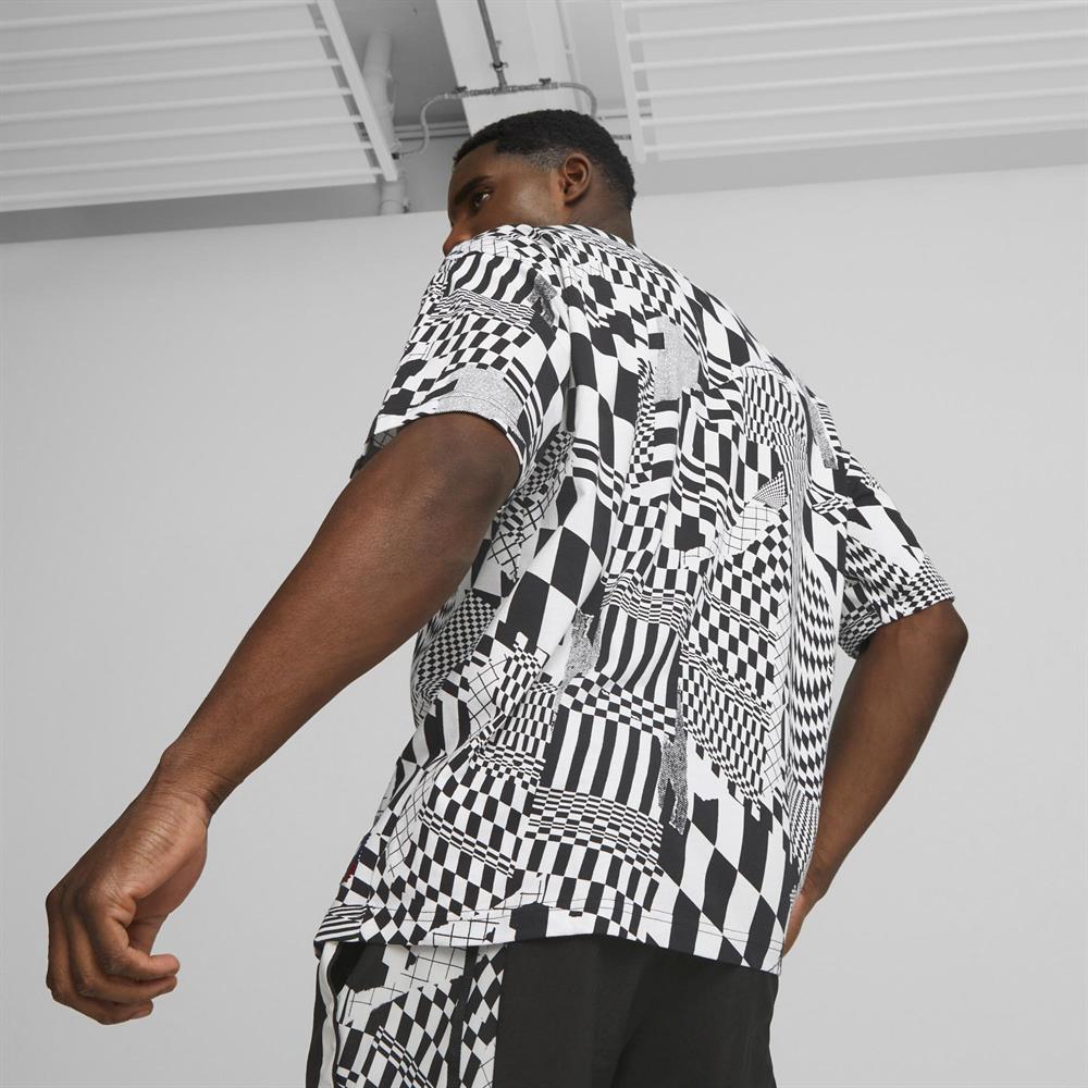 BMW MMS Statement AOP Tee rlxd PUMA White