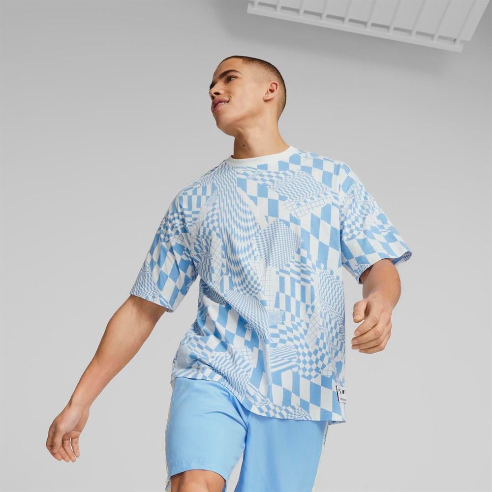 BMW MMS Statement AOP Tee rlxd PUMA White