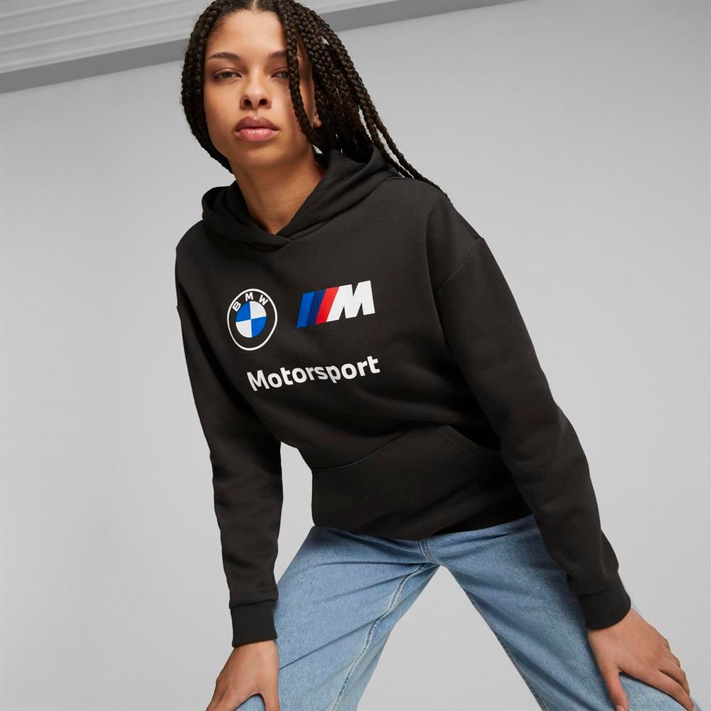 BMW MOTORSPORT  PUMA Kadın ESS Hoodie Fleece Black