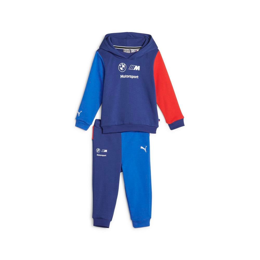 BMW MOTORSPORT x PUMA TODDLER ESS JOGGER SET BLUE