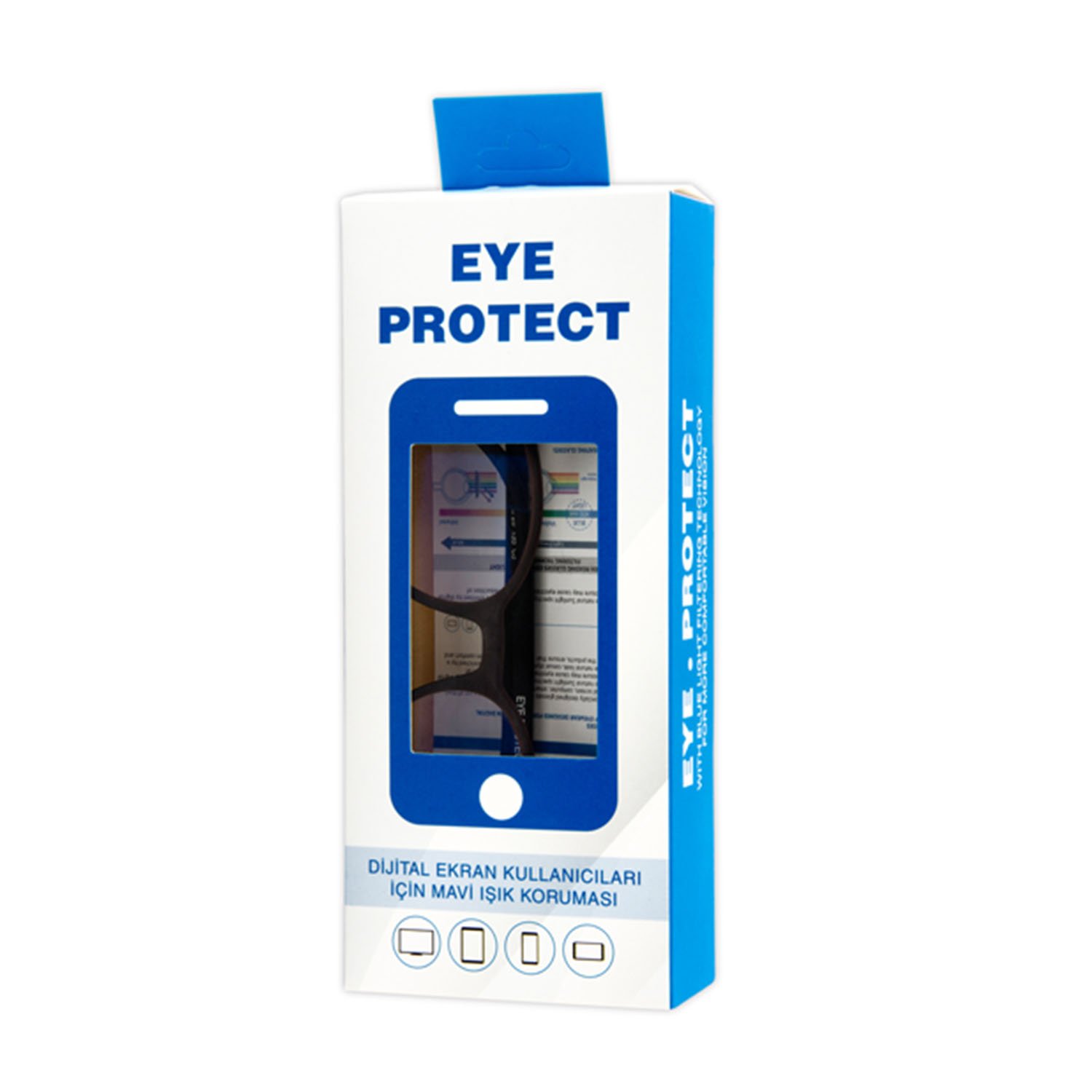 Eye Protect - Ekran Koruyucu Gözlük Kahverengi Çerçeveli EP7025