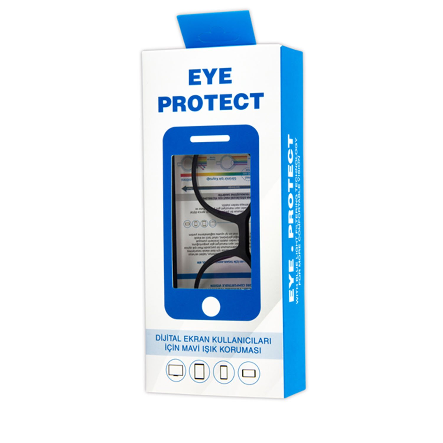 Eye Protect - Ekran Koruyucu Gözlük Siyah Çerçeveli EP7043
