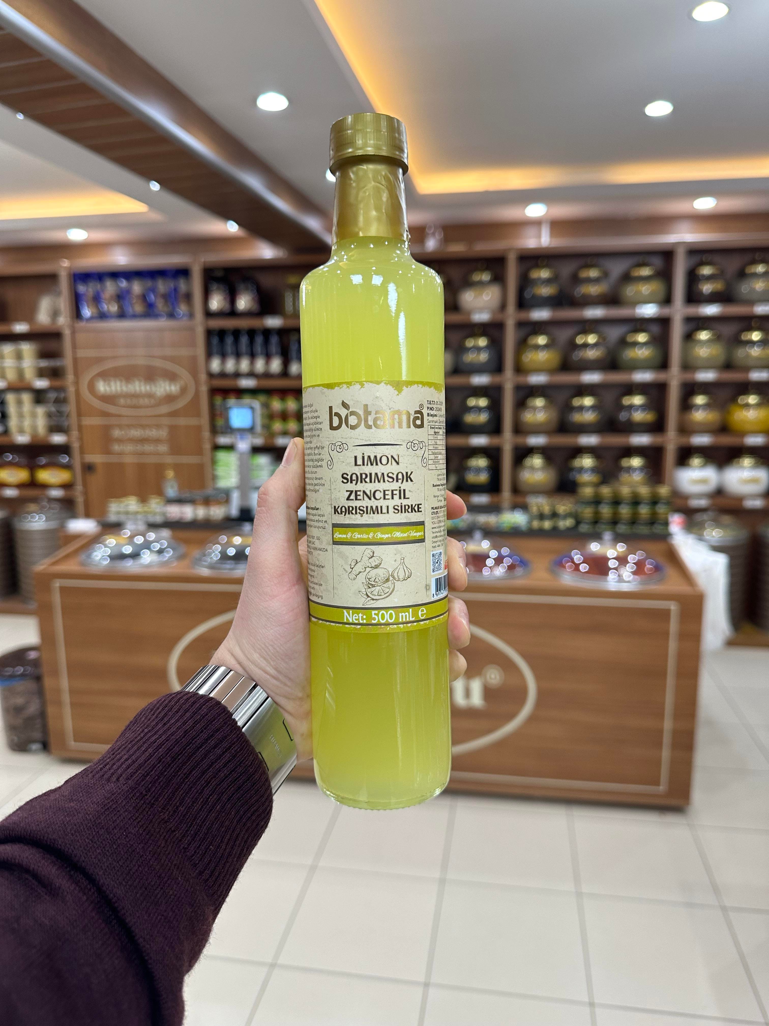 Limon Sarımsak Zencefil Sirkesi 500Ml