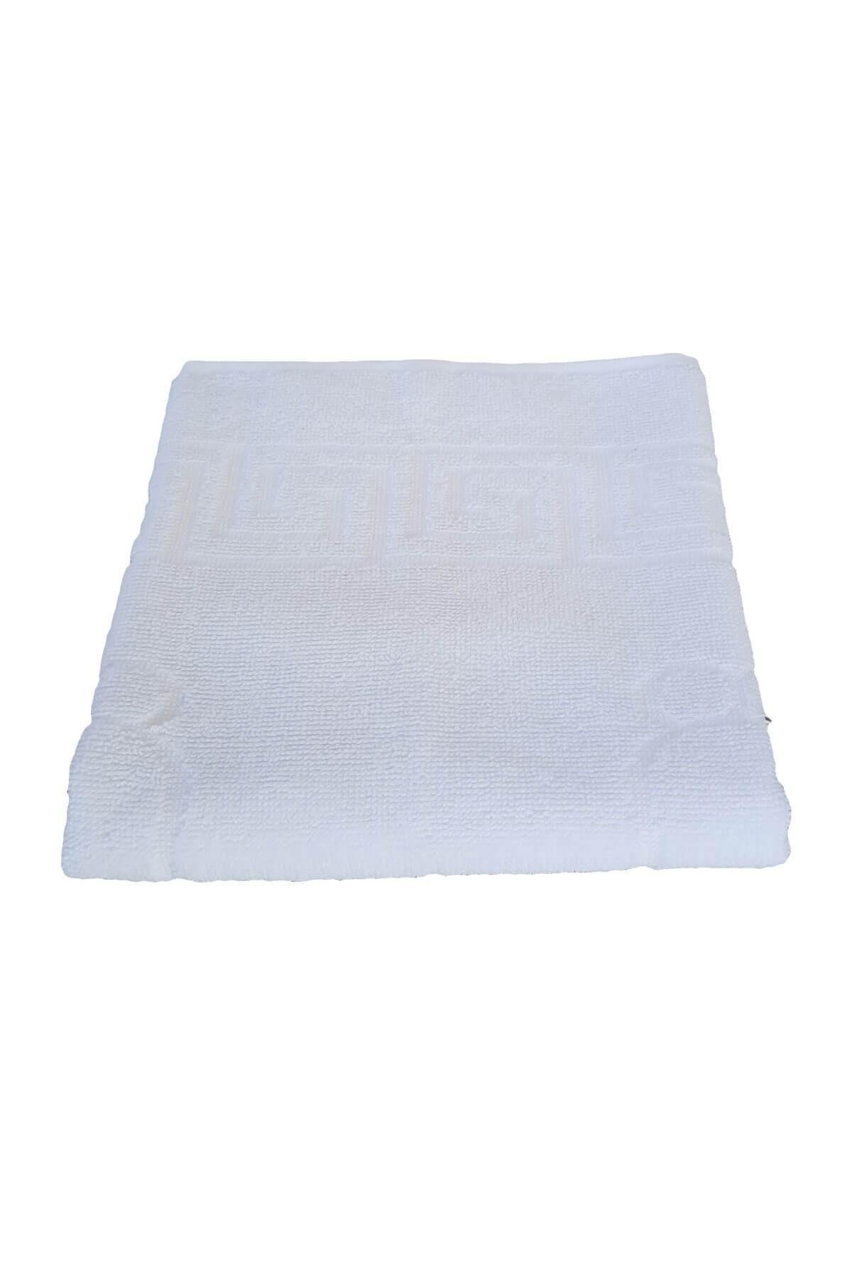 12 li Ayak İzli Banyo Paspas %100 Pamuklu Ayak Havlusu