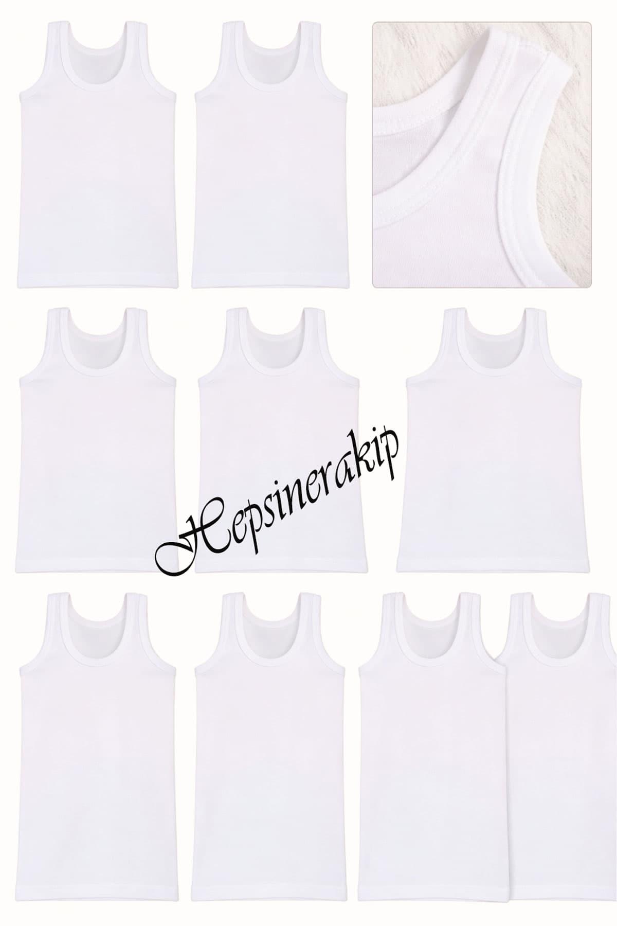 12lı Erkek Çocuk Klasik Askılı Pamuklu Penye Atlet Ekonomik Fanila