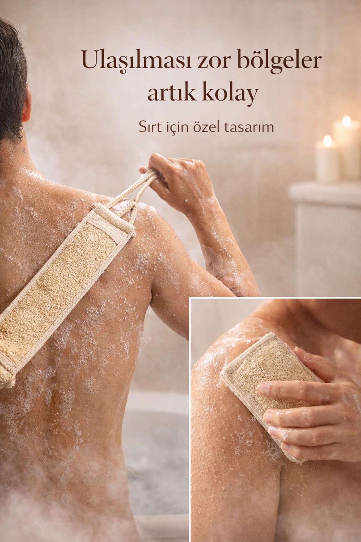 3'lü Sırt Bakım Seti Batık & Akne Karşıtı Arındırıcı Kese Paketİ