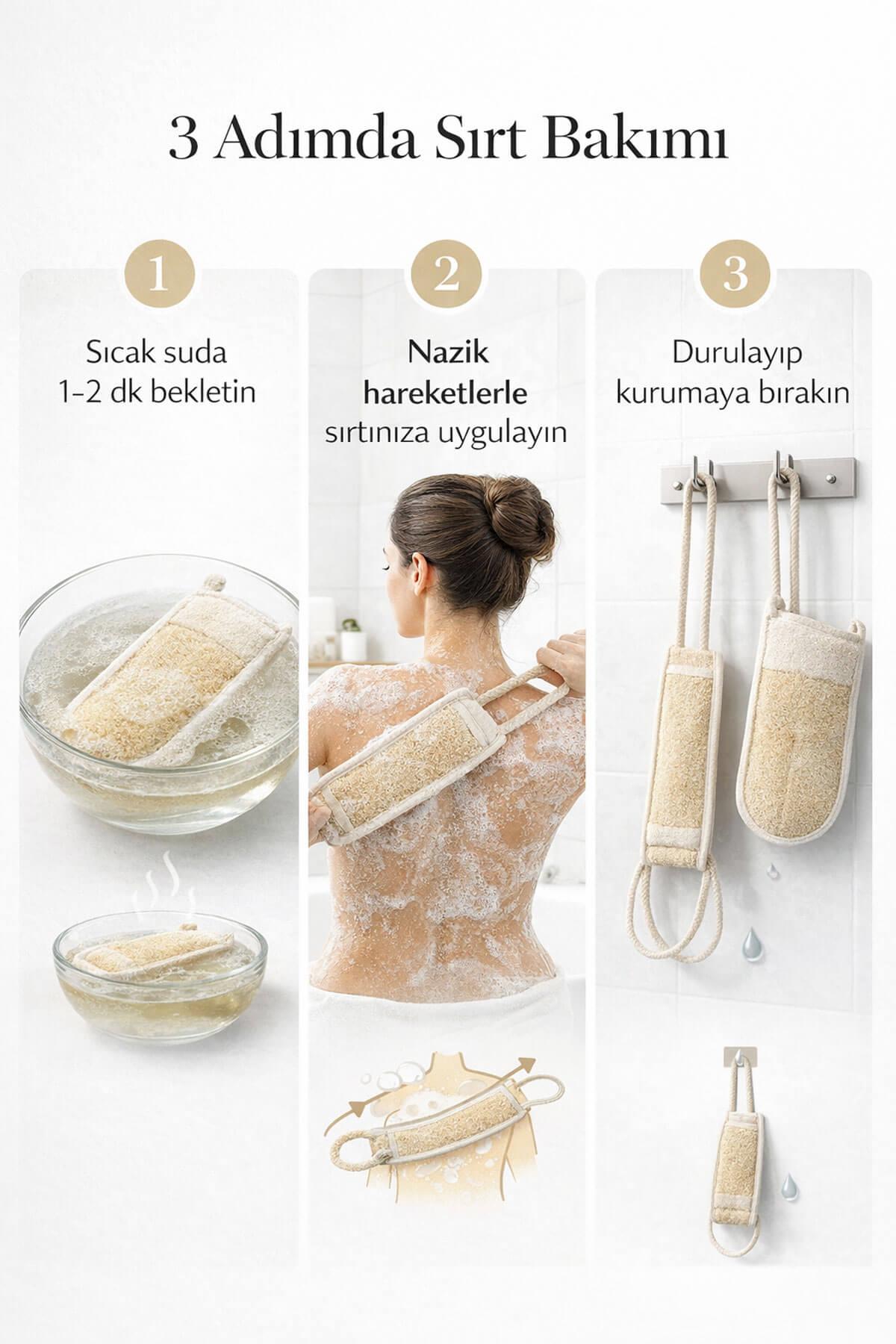 3'lü Sırt Bakım Seti Batık & Akne Karşıtı Arındırıcı Kese Paketİ