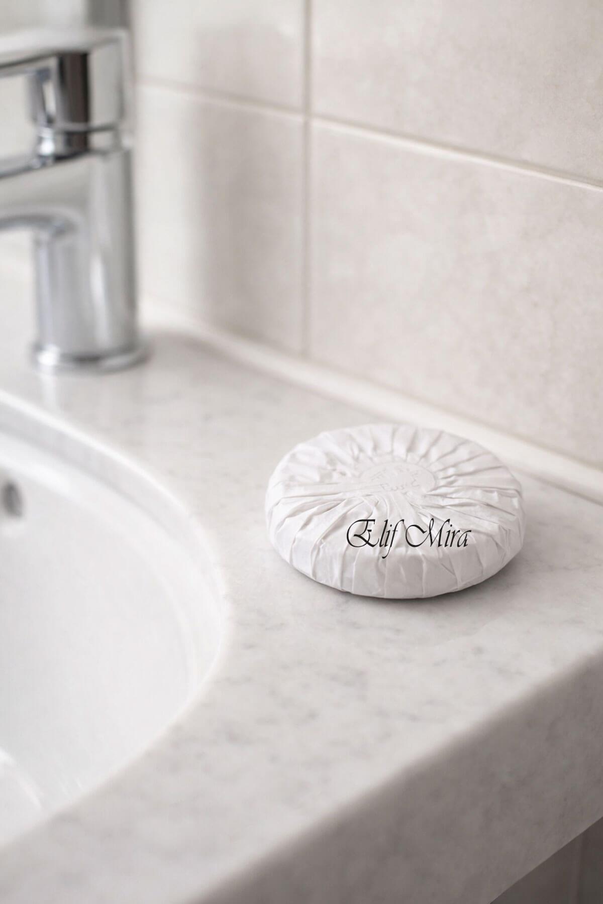 500 Adet 15 gr Mini Otel Sabunu  Pile Sargılı Buklet Yuvarlak Misafir Sabunu