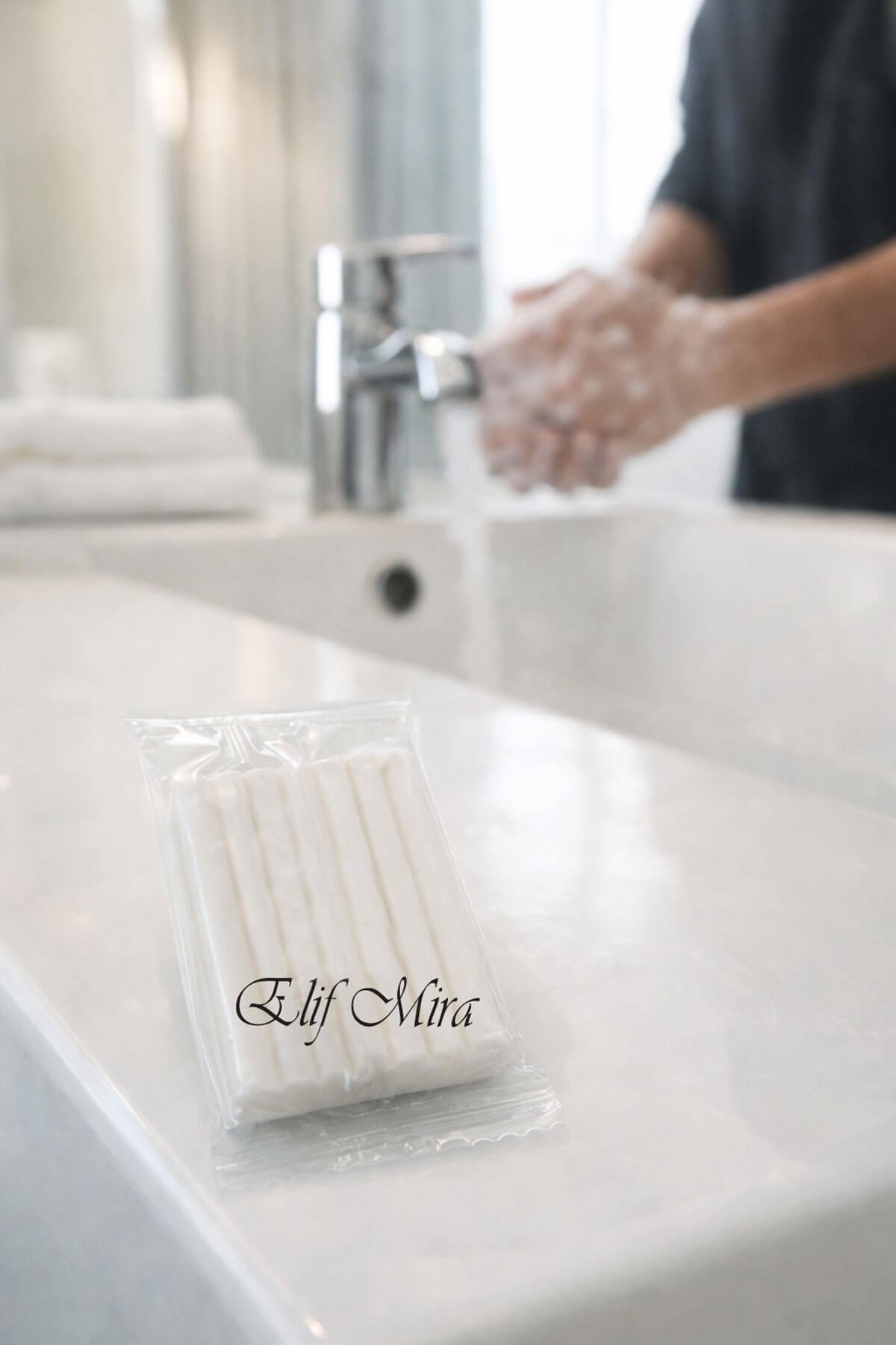 600 Adet 12 gr Mini Otel Sabunu – Şeffaf Jelatin Sargılı Buklet Misafir Sabunu