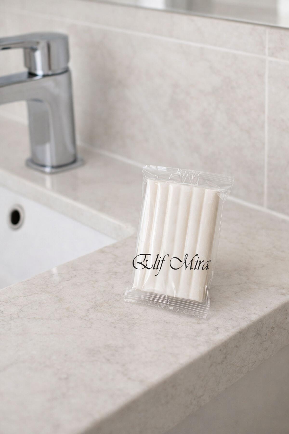 600 Adet 12 gr Mini Otel Sabunu – Şeffaf Jelatin Sargılı Buklet Misafir Sabunu