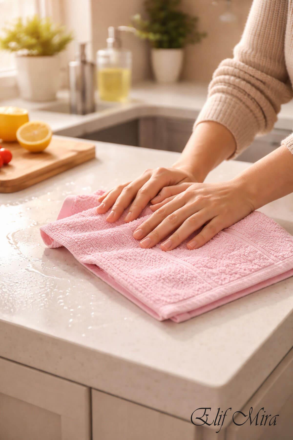 6'lı Mutfak Havlusu Seti 30x50 cm %100 Pamuklu Melodi