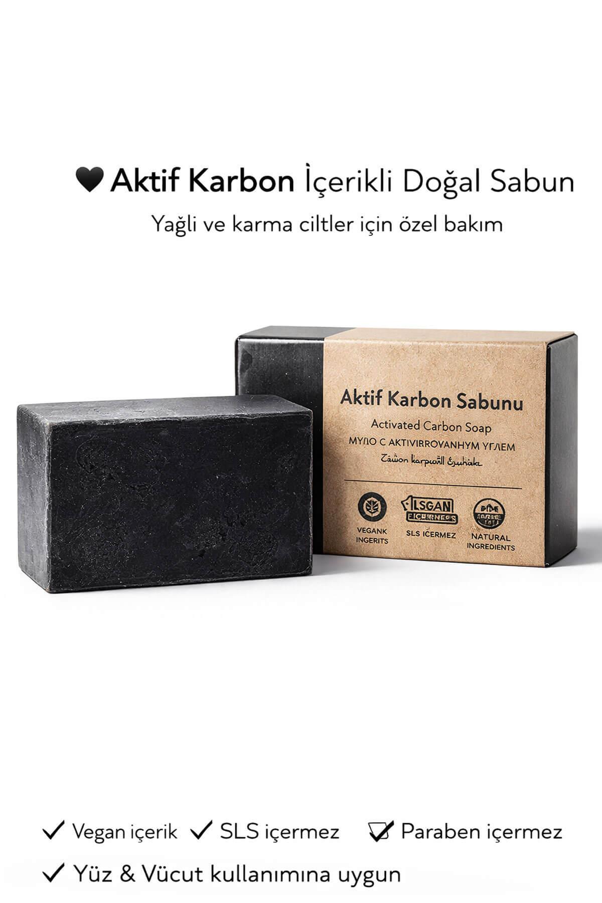 Aktif Karbon Özlü Cilt Bakım Sabunu - 120 gr