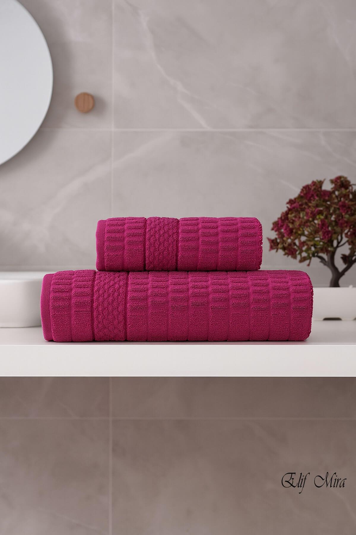Banyo Havlu Seti %100 Pamuk 2 Parça (50×90 + 90×150 cm) | Soft Comfort