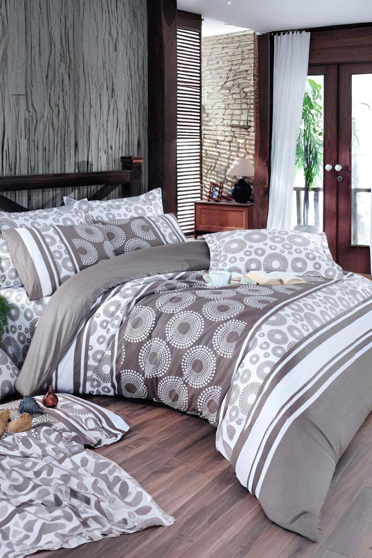 Çift Kişilik Ranforce Nevresim Takımı %100 Pamuklu Harmoni