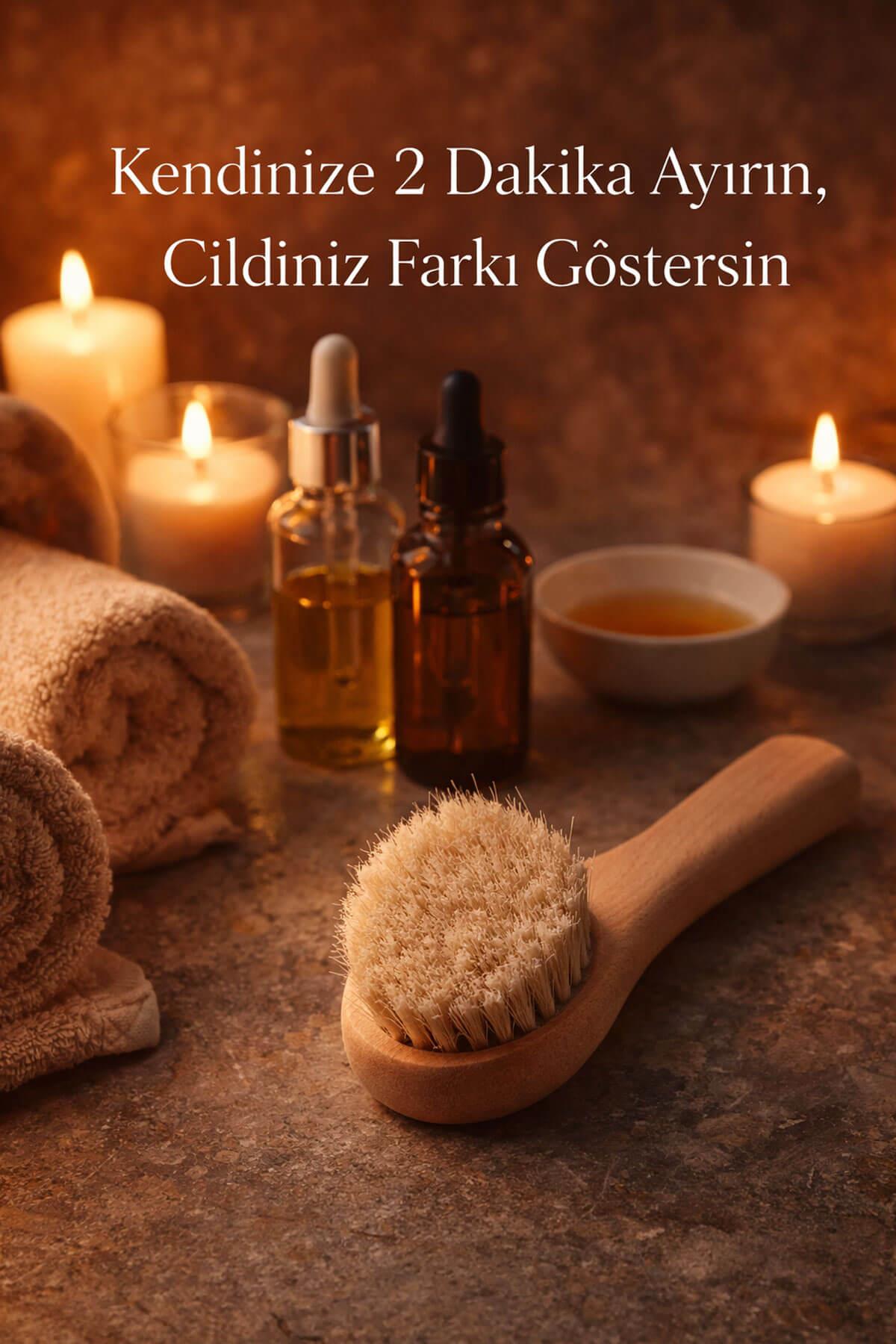 Doğal At Kılı Yüz Bakım Fırçası