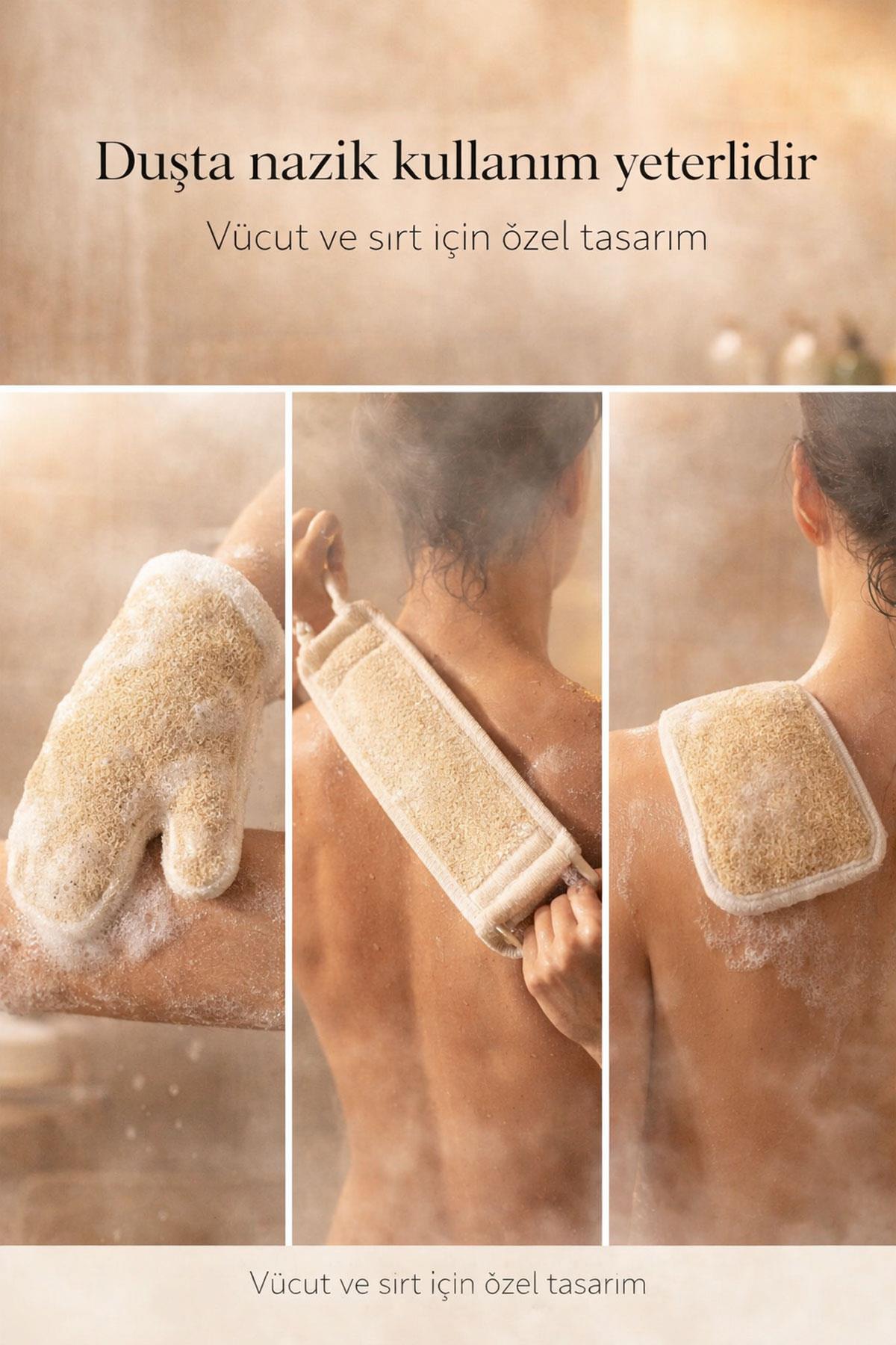 Doğal Kabak Lifi Kese Seti 4’lü Avantaj Paketi