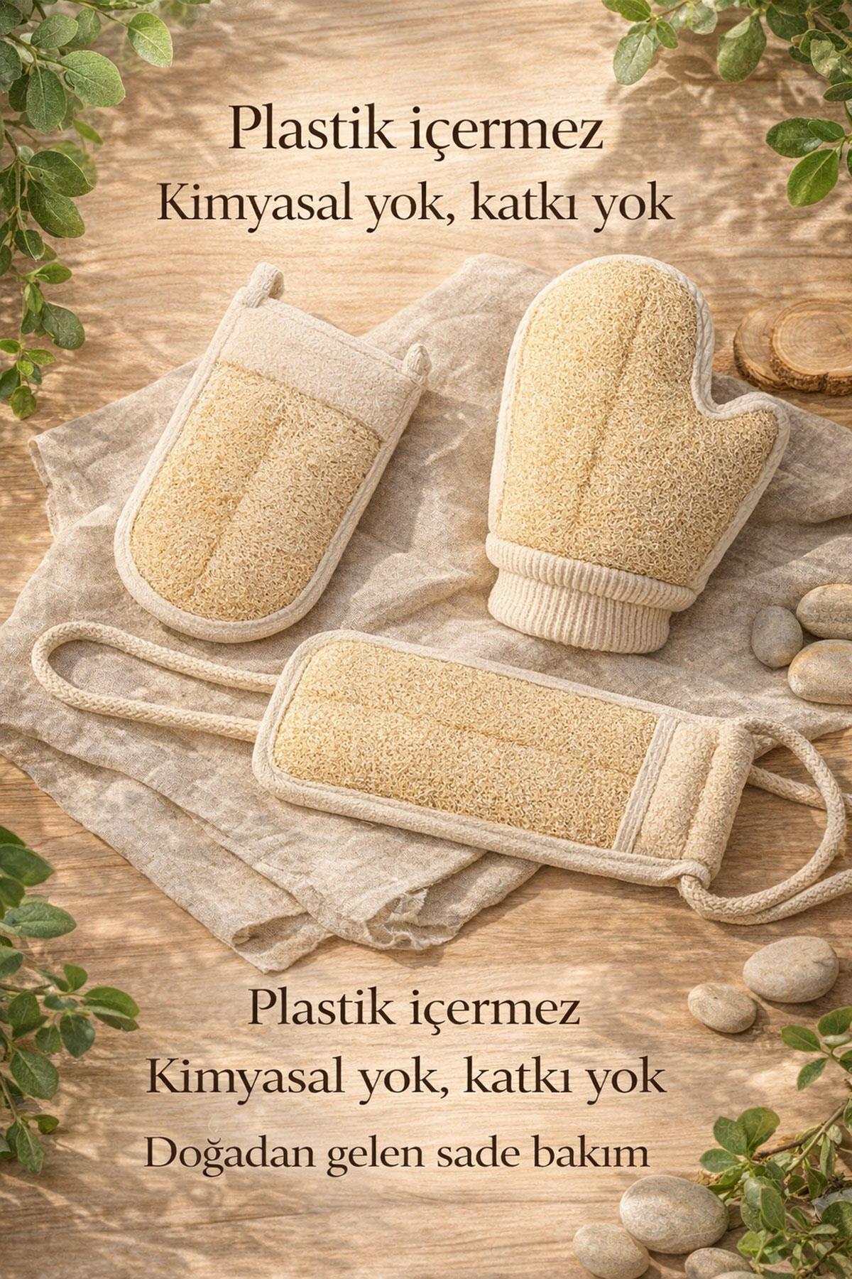 Doğal Kabak Lifi Kese Seti 4’lü Avantaj Paketi