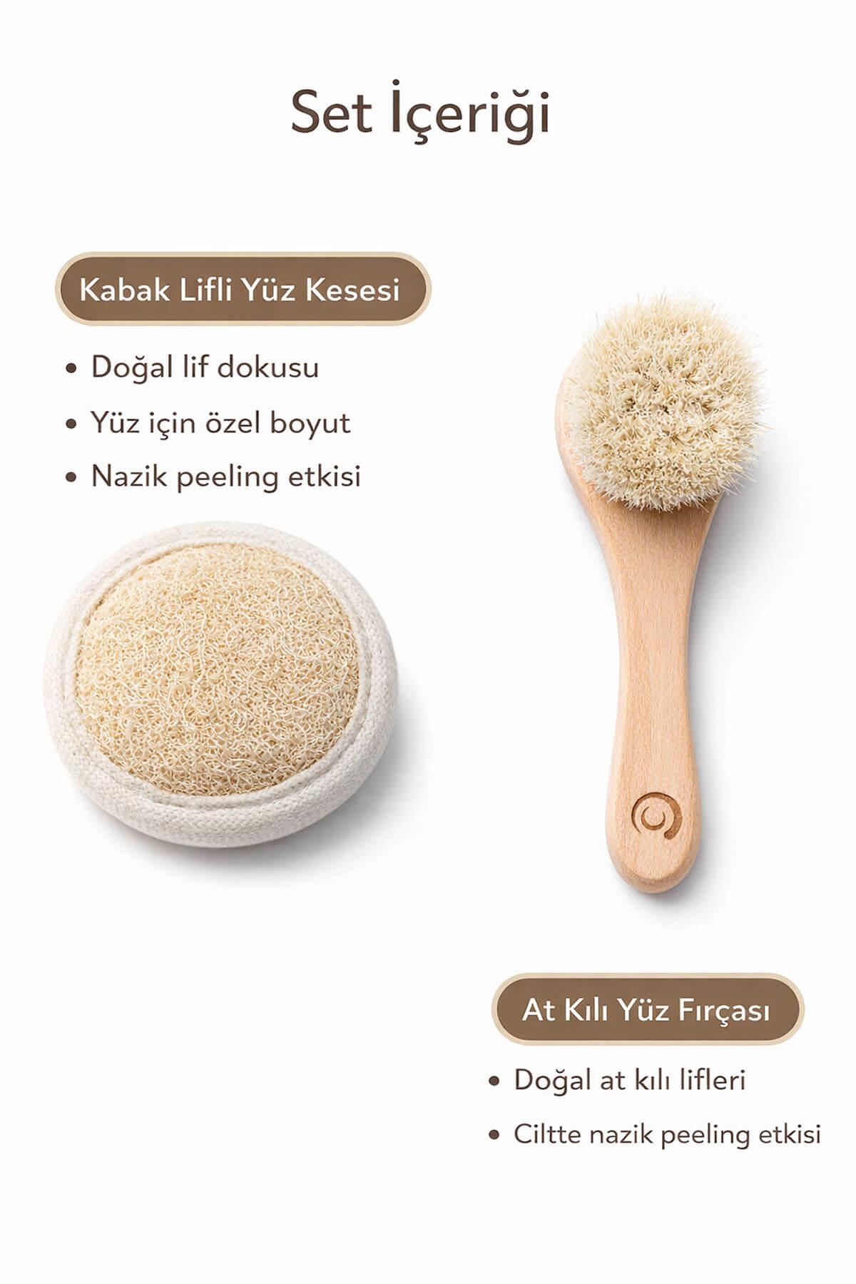 Doğal Yüz Bakım ve Arındırıcı Aydınlatıcı Seti 2 Parça Rutin