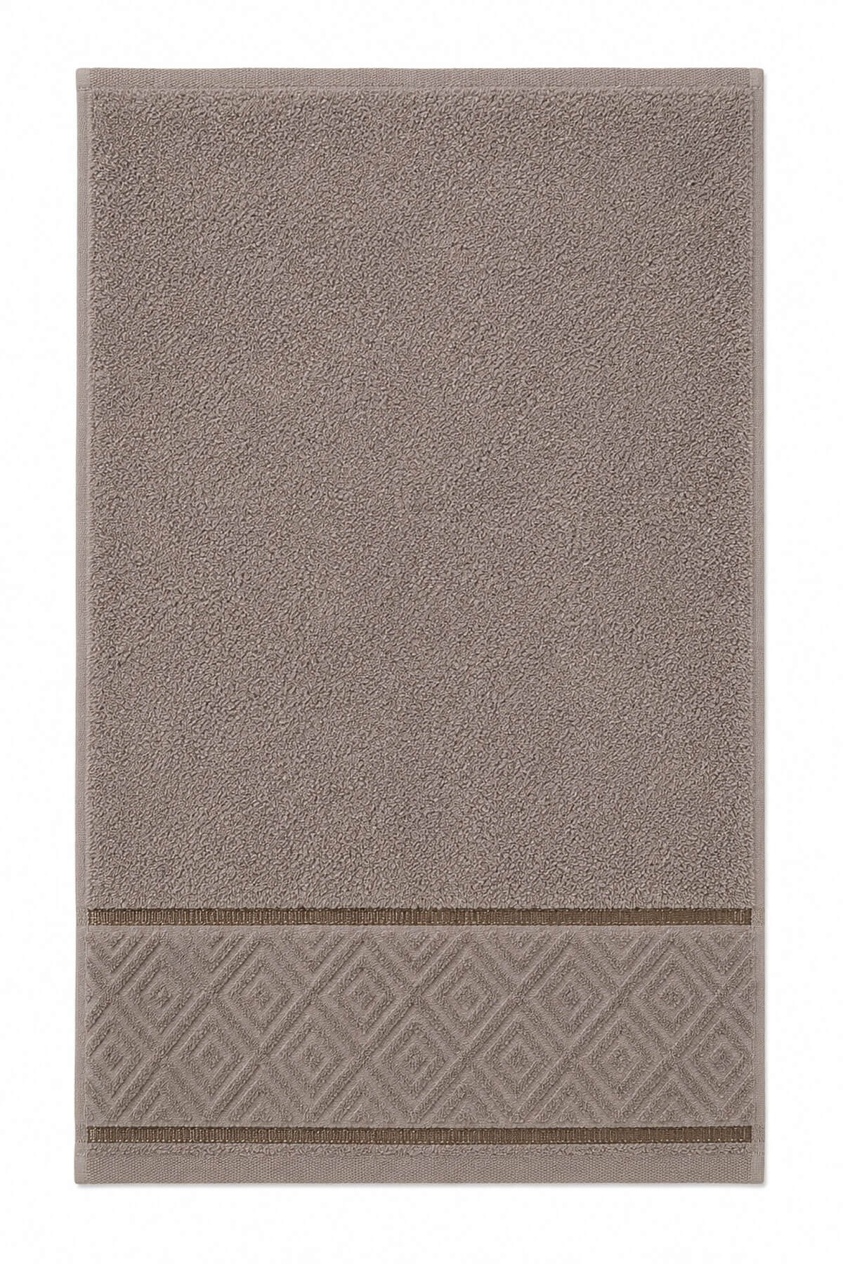 El Yüz Havlusu 50x90 cm %100 Pamuk Kısmi Kadife Jakar Nova Collection