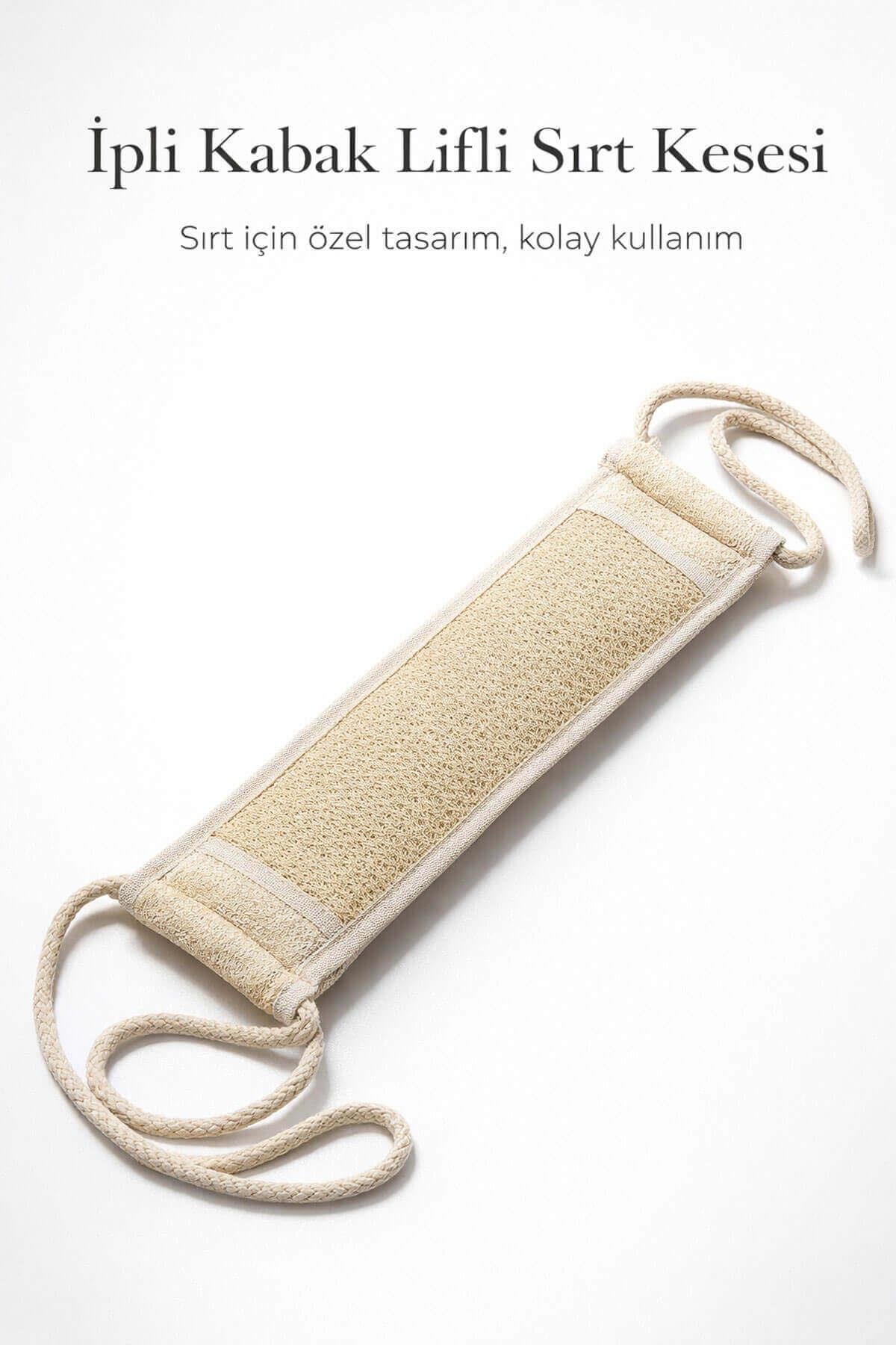 Kabak Lifli İpli Kemer Uzun Sırt Kesesi