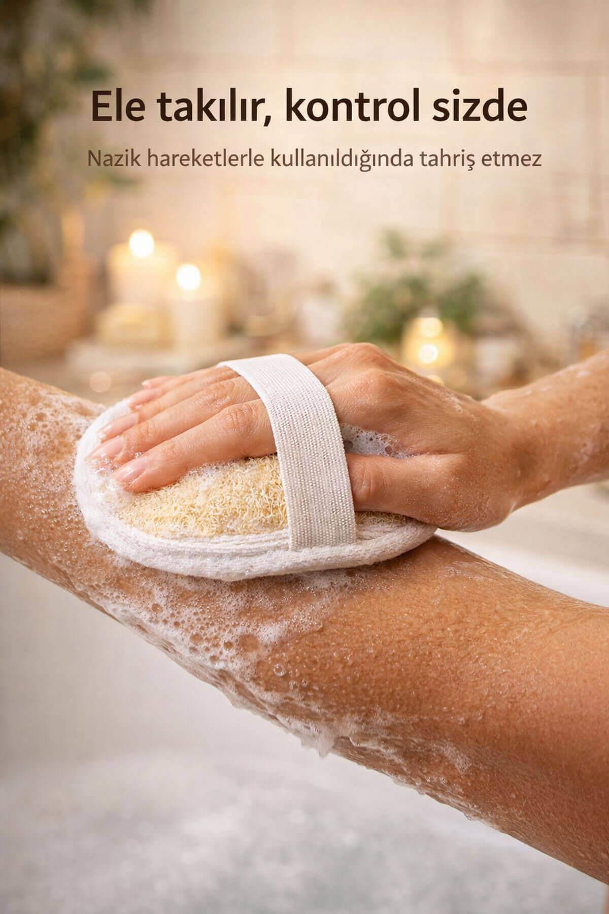 Kabak Lifli Oval Lastikli Yüz Ve Vücut Kesesi