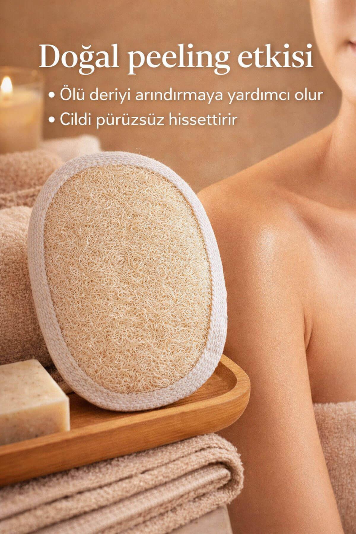 Kabak Lifli Oval Lastikli Yüz Ve Vücut Kesesi